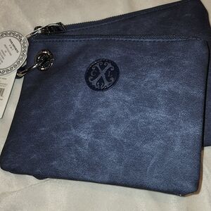 CXL by Christian Lacroix Indigo Denim Color Pouch Wristlets Set Of 2